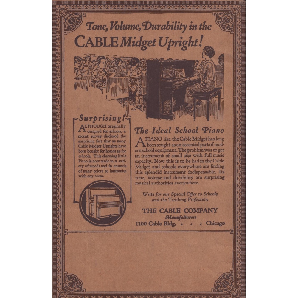 1927 The One Hundred and One Best Songs Revised Edition Cable Company Chicago - Picture 2 of 2